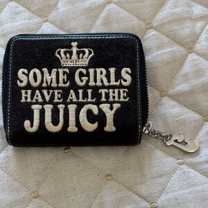 Juicy Couture Black and Cream Wallet